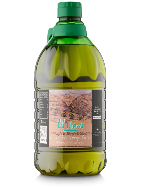 Producte Oli d'Oliva Verge Extra ecològic La Llena garrafa  Agrícola Ulldemolins Sant Jaume Imatge