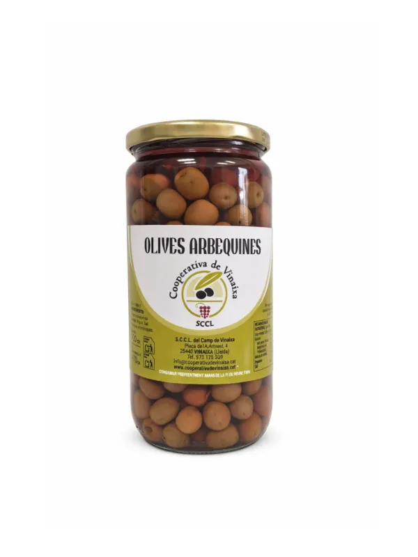 Producte Olives Arbequines Vall de Vinaixa 470 g Imatge