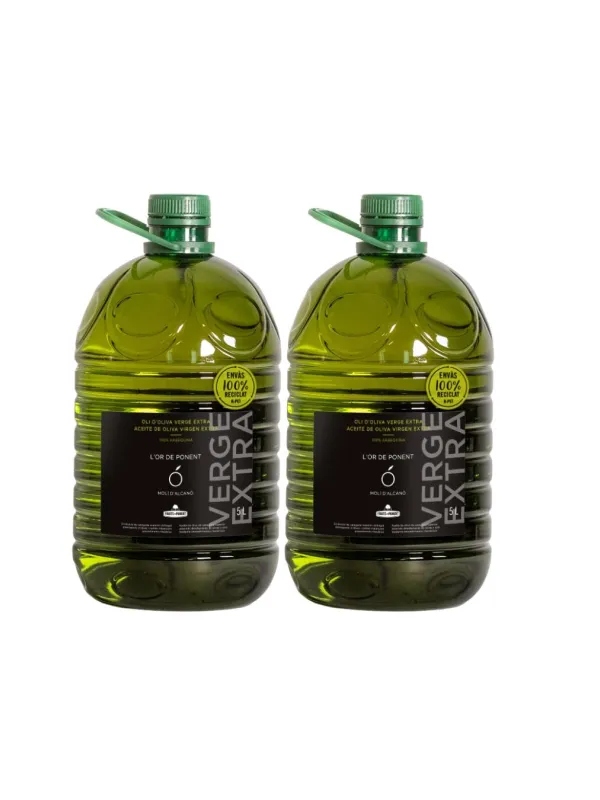 Producte Pack 2 garrafes Oli d’Oliva Verge Extra l'Or de Ponent Fruits de Ponent 5 l Imatge