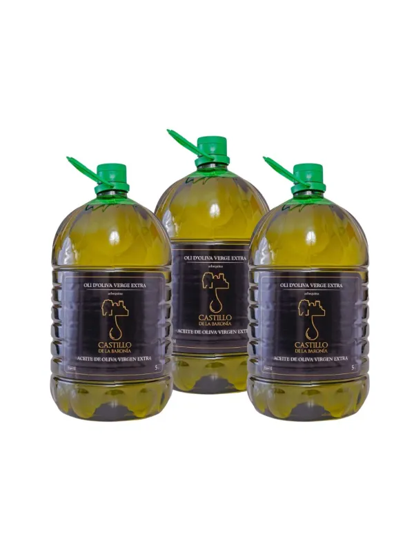 Producte Pack 3 garrafes Oli d'Oliva Verge Extra Castell de Baronia 5 l Imatge