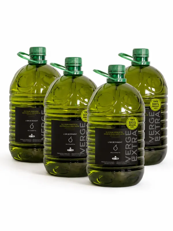 Producte Pack 4 garrafes Oli d'oliva Verge Exta l'Or de Ponent 5 l Imatge