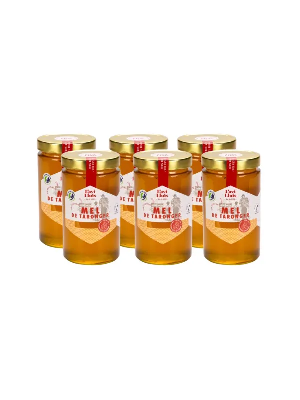 Producte Pack 6 pots de mel de Taronger El Rebost de l'Avi Lluís 970 g Imatge