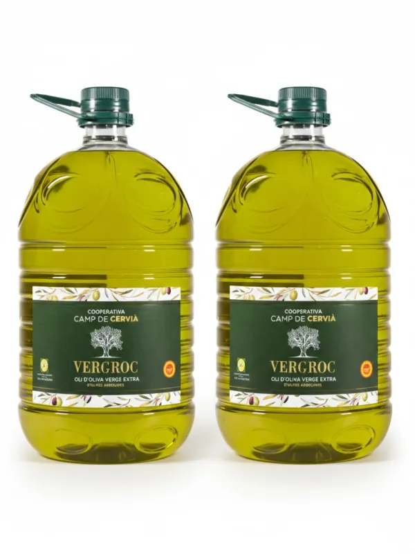 Producte Pack garrafes Oli d'Oliva Verge Extra Vergroc Camp de Cervià 5 l Imatge