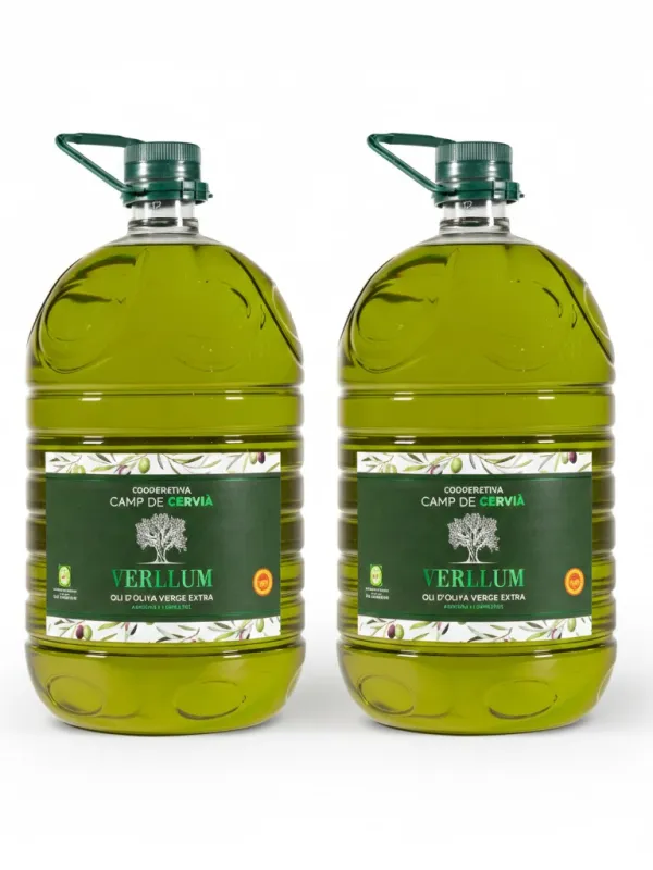 Producte Pack garrafes Oli d'Oliva Verge Extra Verllum Camp de Cervià 5 l Imatge